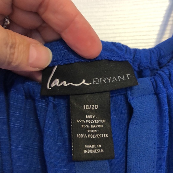 Lane Bryant royal blue sundress with chiffon detailing - Picture 8 of 9